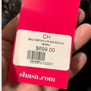 Lace Black Dress Vintage Pleated Mini Skirt Sexy Low Back New With Tag Small